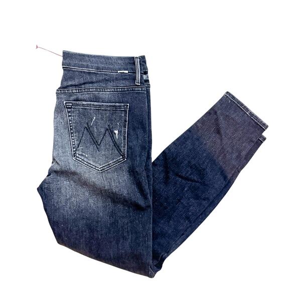 Mother High Waisted Looker Ankle Leave The Lights On Gray Denim Jean Size 30 - Picture 10 of 10